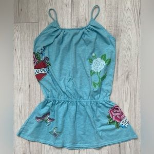 Flowers By Zoe Love Tunic Top Size M ? ~In excellent condition